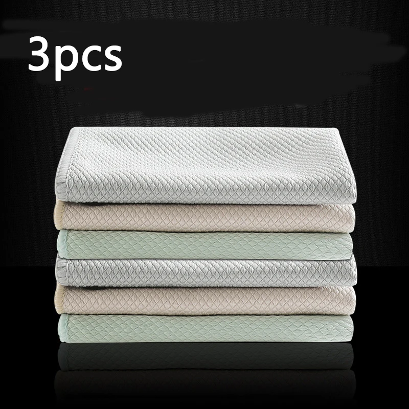 3 шт. 30*40 см рассасывающиеся Стекло Кухня чистящая ткань салфетки стол окна