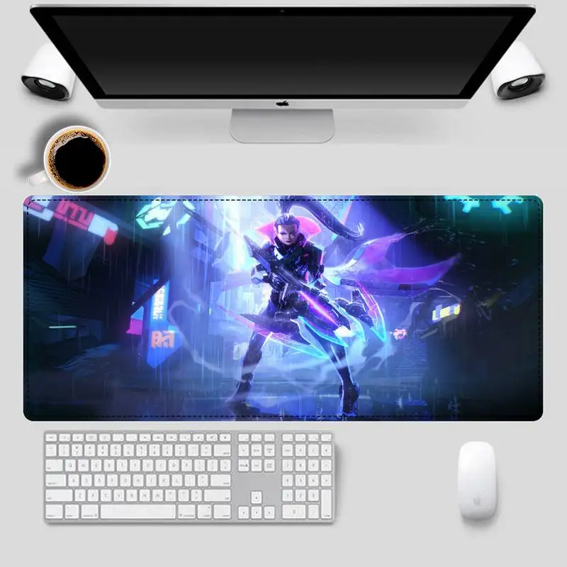Прочный игровой коврик для мыши League of Legends ноутбука Настольный большого игрового