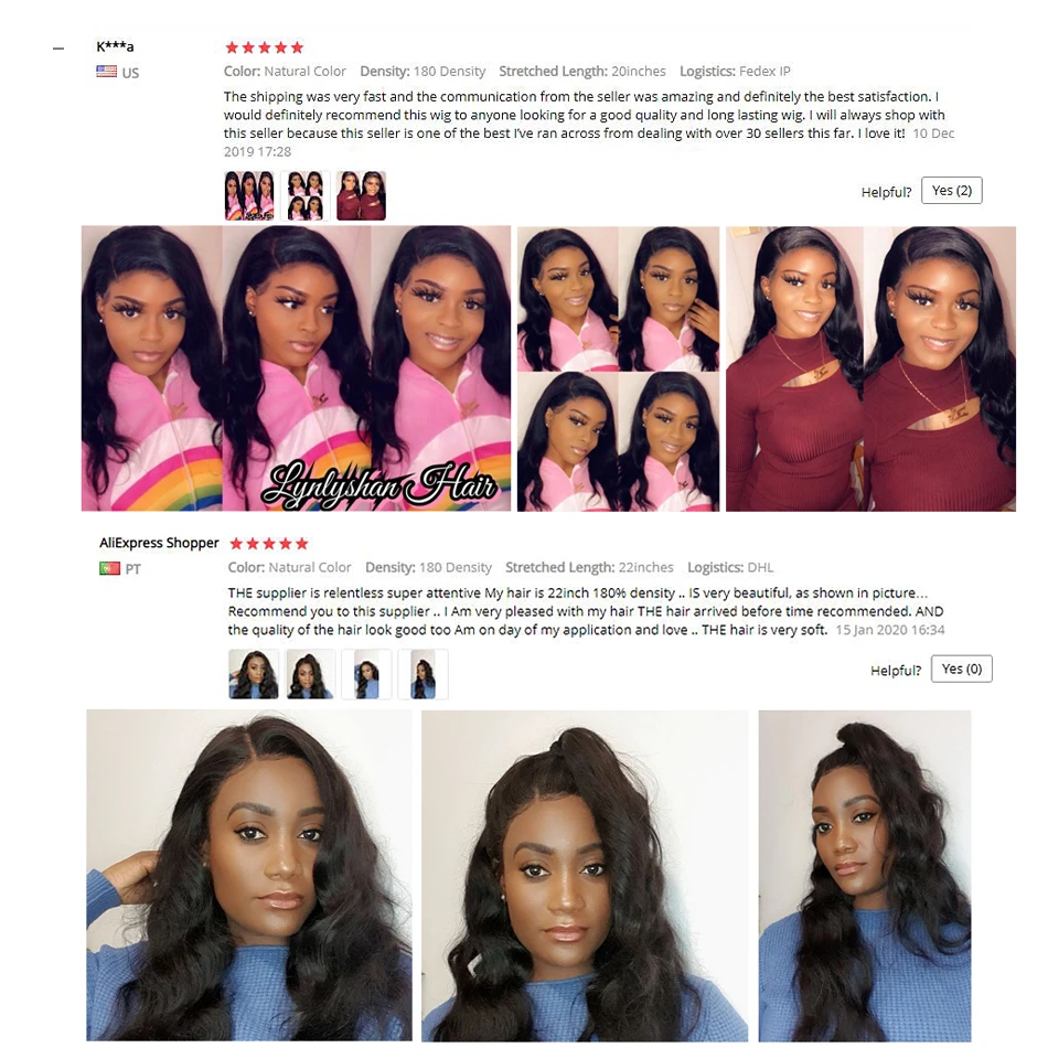 Lynlyshan парики для женщин кружевные передние человеческие волосы бразильские Remy 150%