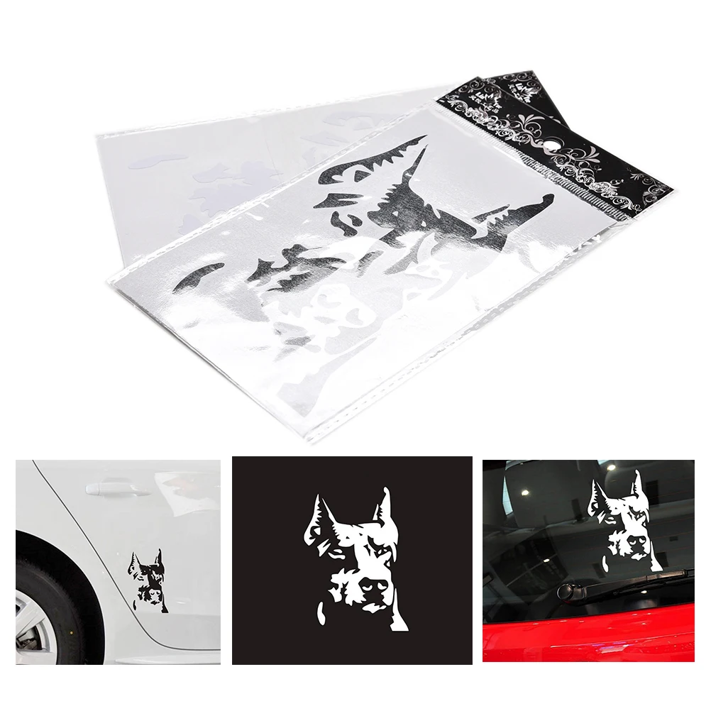

1PC Car Decorations New Cartoon Pet dog hound reflective Fashion cars motorcycles funny Stickers Decal Styling Accessories