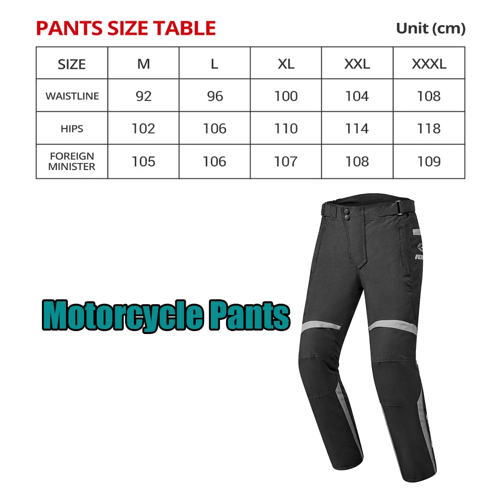 

Men's Motorcycle Pants Riding Pants Waterproof for Dirt Bike Windproof