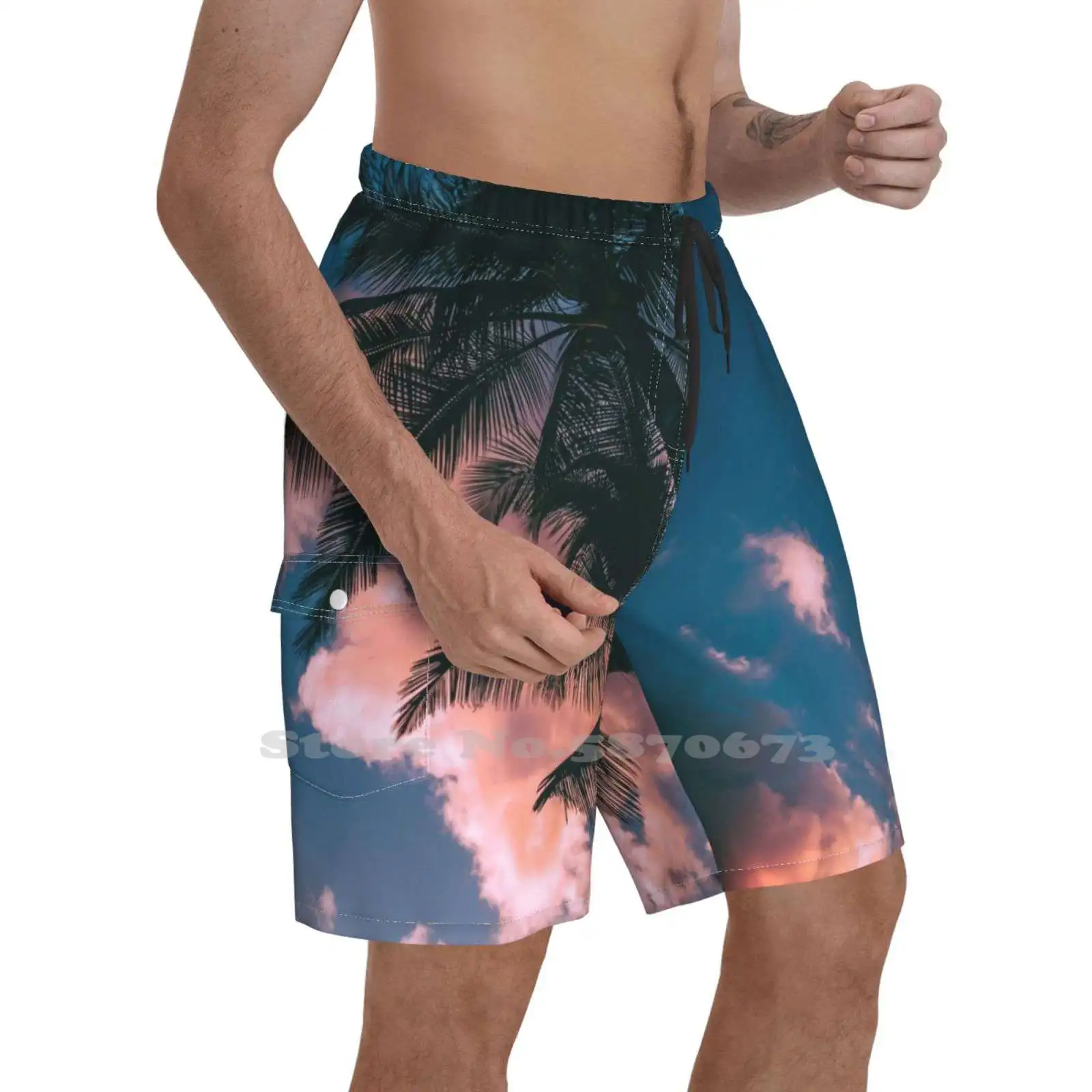 

Fashion New Men'S Beach Shorts Los Angeles La Palm Trees City Of Angels La California For Women Tumblr Travel Unisex