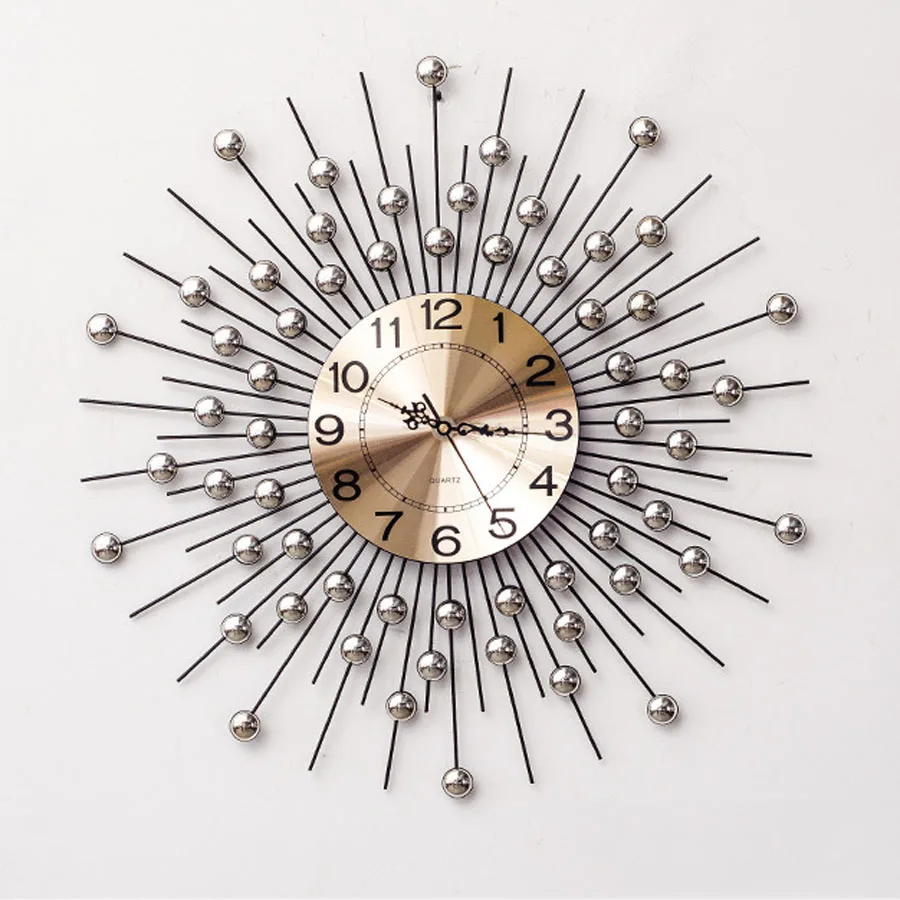 Роскошные большие настенные часы современный дизайн европейский стиль 3D