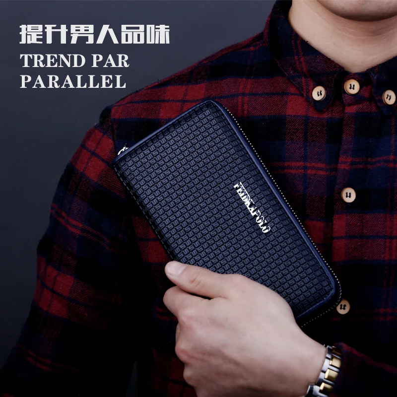 Мужские кошельки baellerry классический длинный стиль держатель для карт мужской