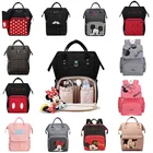 Рюкзак для мам Disney с USB-разъемом, сумка для подгузниковдетских принадлежностей, дорожная сумка для ухода за детьми с Микки Маусом