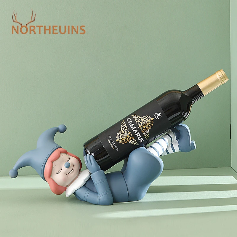 

Винная Статуэтка клоуна NORTHEUINS из смолы, милые фигурки для интерьера, Современная креативная статуэтка в скандинавском стиле, аксессуары дл...