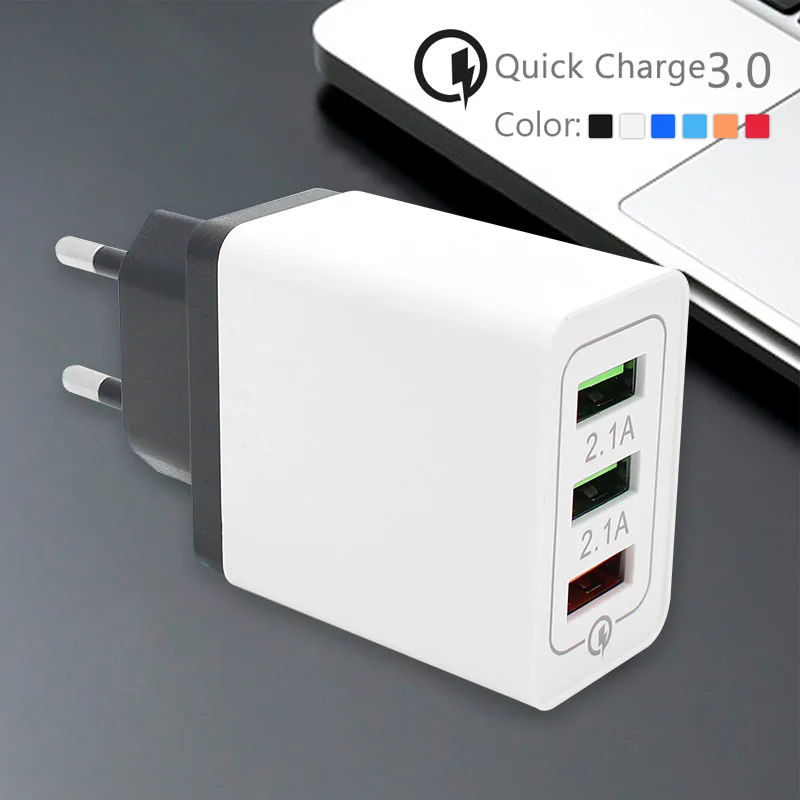 AC/DC Универсальный Мощность 5V адаптер переменного тока 2A 1-4Ports USB Мобильный телефон