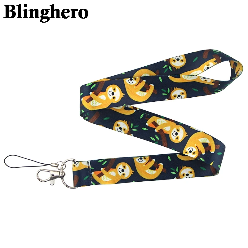 CA645 ленивый Ленивец ремешки крутой шейный ремень мобильный телефон КЛЮЧИ ID