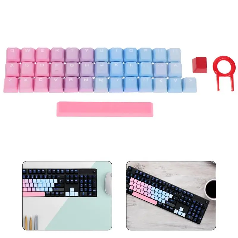 

1 set of Colorful Keyboard Key Cap Home Computer DIY Keycaps Kit Keyboard Supply