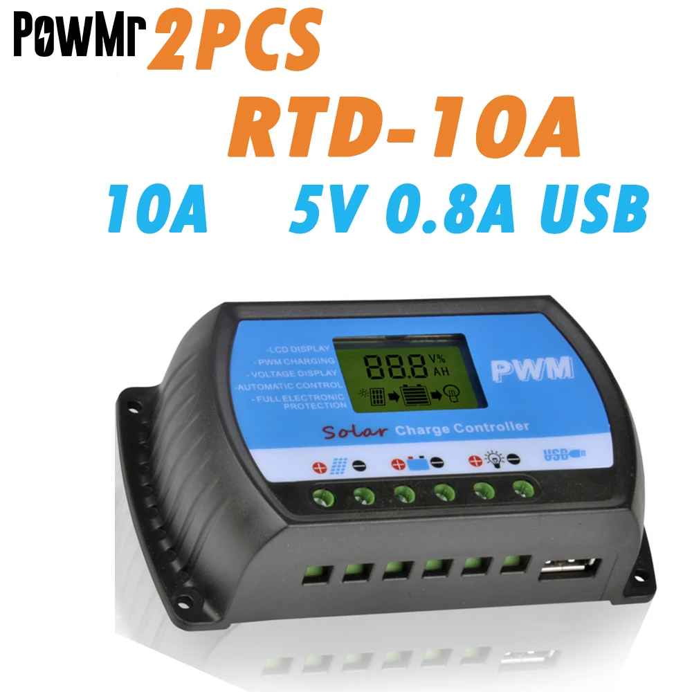 Устройство для регулировки напряжения аккумулятора 2 шт. 24 В 12 ЖК дисплей с USB 5 0 8 А