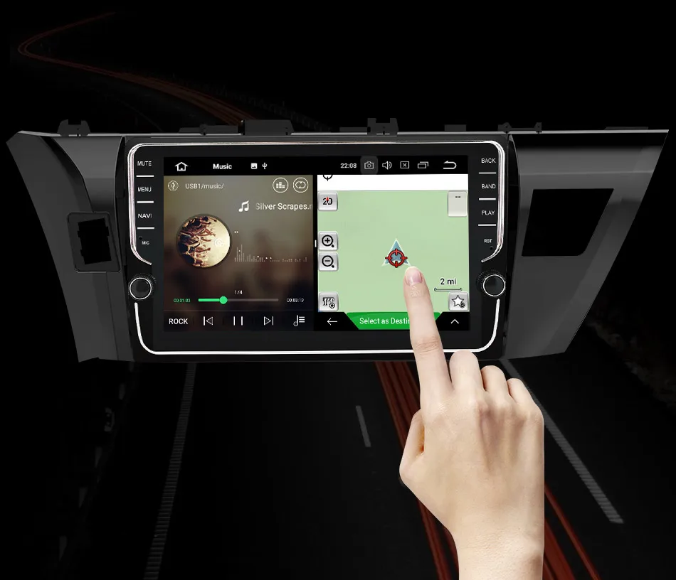 Eunavi 4G+ 64G Octa 8 ядерный android 9,0 автомобильный радиоприемник для Toyota Corolla E180 2013- мультимедийный автомобильный gps-навигатор PX6 wifi без dvd
