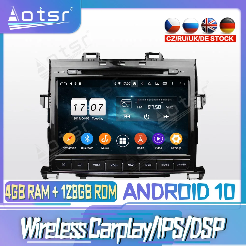 

Android 10 PX6 128G для TOYOTA Alphard 2007-2013 DVD GPS навигация Авто Радио стерео видео мультимедиа плеер головное устройство 2din