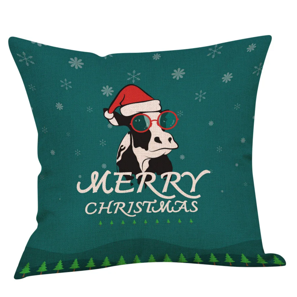 Рождественская декоративная наволочка для подушки декоративные диванные чехол s