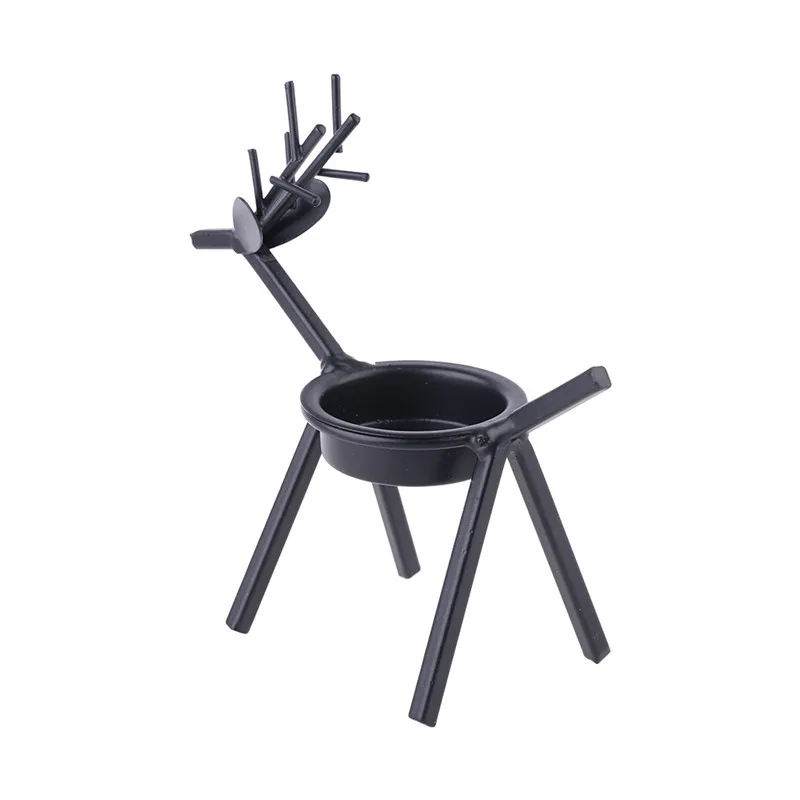 Рождественский олень подсвечник европейский Железный Подсвечник канделябр на