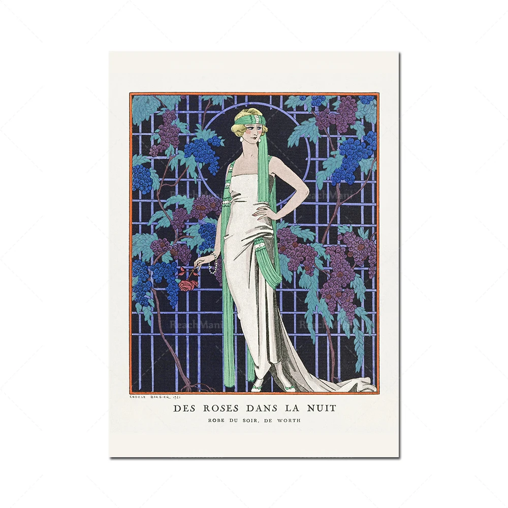 Графическое искусство в французском стиле 1920-х коллекция George Barbier принты Giclee
