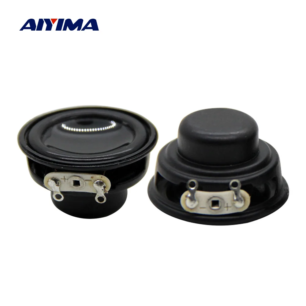 AIYIMA 2Pcs 32MM Audio Full Range Mini Speaker Driver Inner Magnetic 4 Ohm 3W DIY Multimedia Music Sound Speaker Home Theater