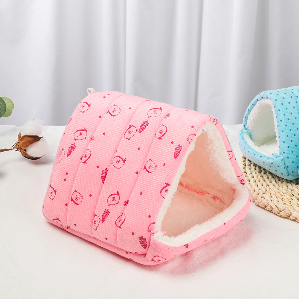 Cute Small Animal Hammock Nest Ferret Rabbit Guinea Pig Rat Hamster Mice Soft Sleeping Bed Toy Warmer House Cave Pets Supplies | Дом и сад