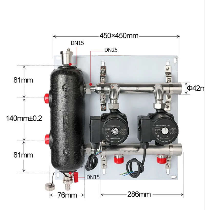 Резервуар для нагрева из нержавеющей стали 2-4 канала смесительный резервуар