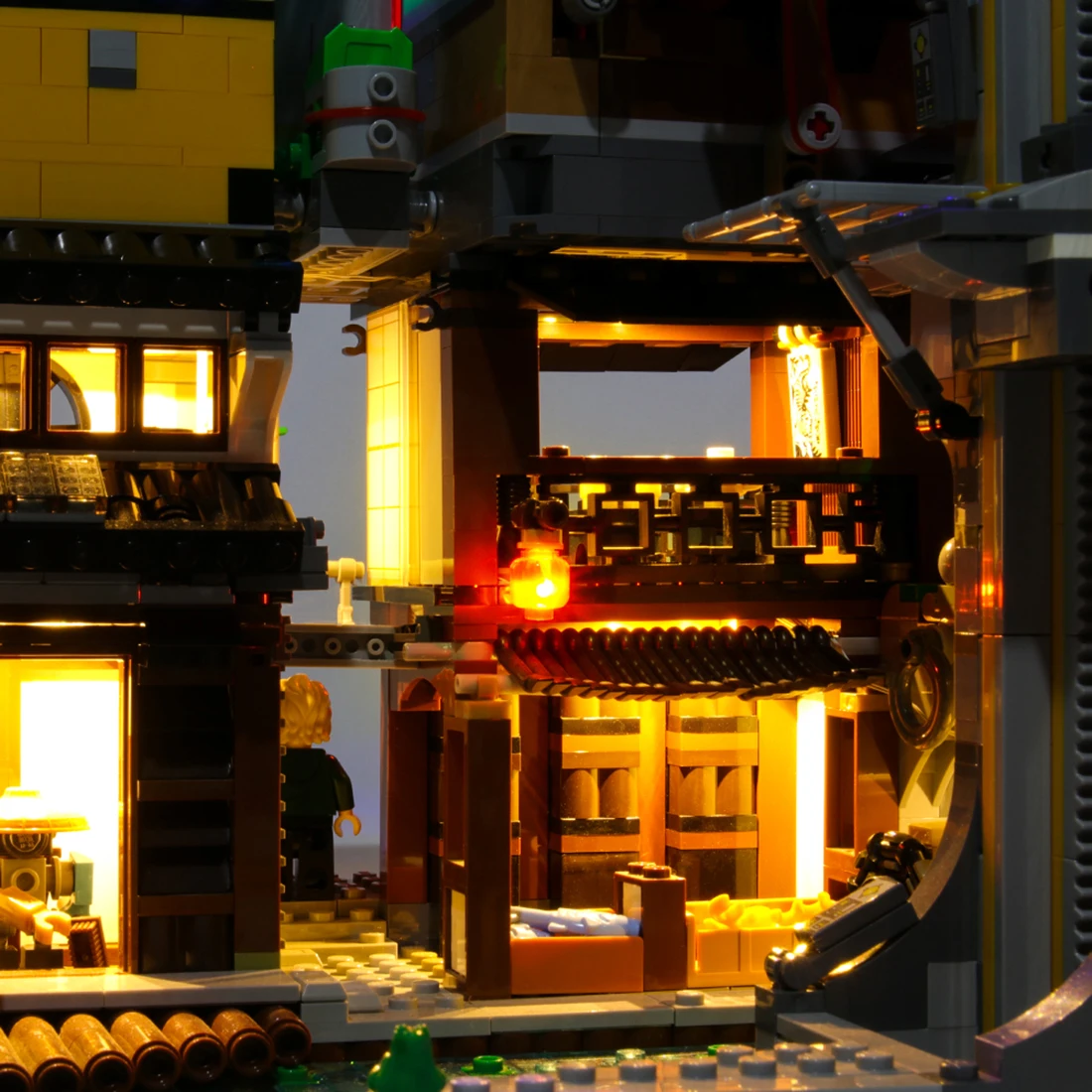 

USB LED Light Building Block Accessory Refit Kit for NINJAGO 70620 (Only LED Light, No Block Kit)