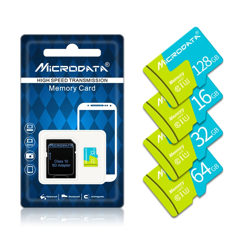 Бесплатный адаптер microsd карта памяти 16 ГБ 32 64 Гб 128 Micro SD класса 10 TF 8 Мини sd флэш