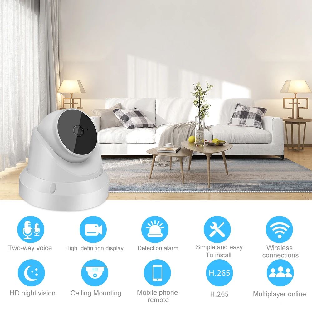 

IP-камера видеонаблюдения, 1080P, Wi-Fi, PTZ, HD
