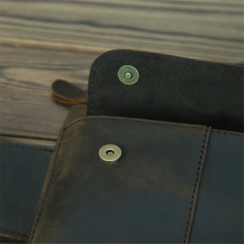 Fashion Quality Genuine Leather Waist Bag Men Waist Pack Crossbody Bag Fanny Pack Belt Bag Men Zipper Chest Bag For Phone Pouch