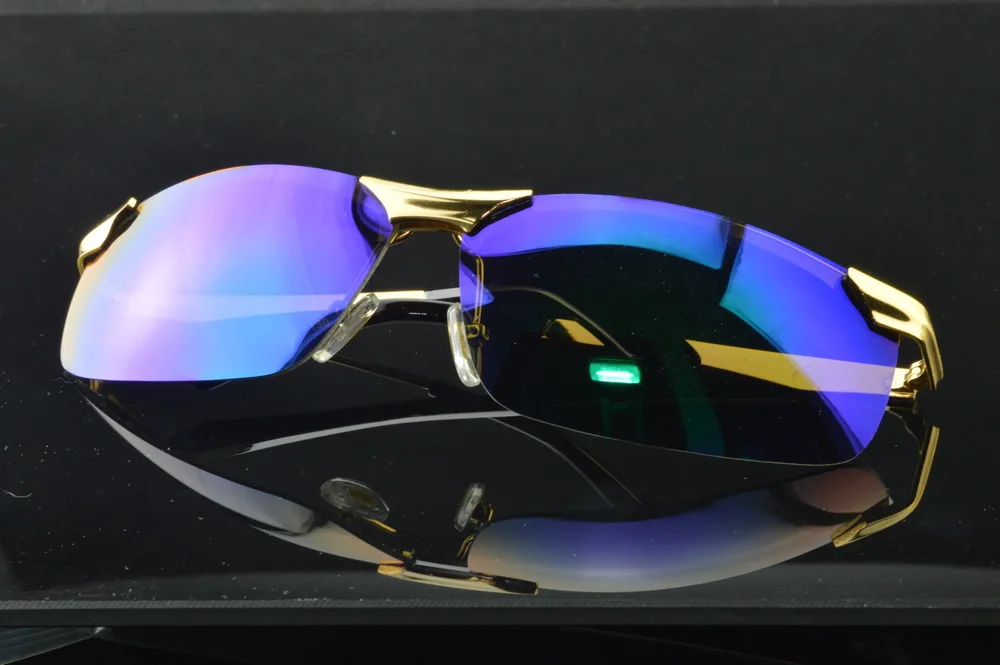 

2019 Hot Sale Rushed Rectangle Alloy men Lentes De Sol Mujer Polarized Sunglasses Men Mirror Polarized Ice Coated Sunglasses