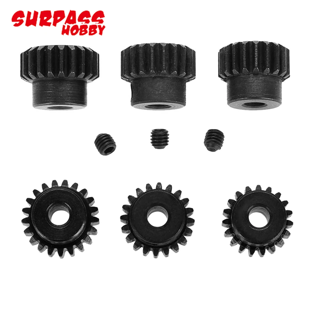 Шестерня шестерни 3 шт./лот SURPASSHOBBY 48DP 175 мм 13T 15T/16T 18T/ 19T 21T/21T 23T двигателя для 1/10 RC