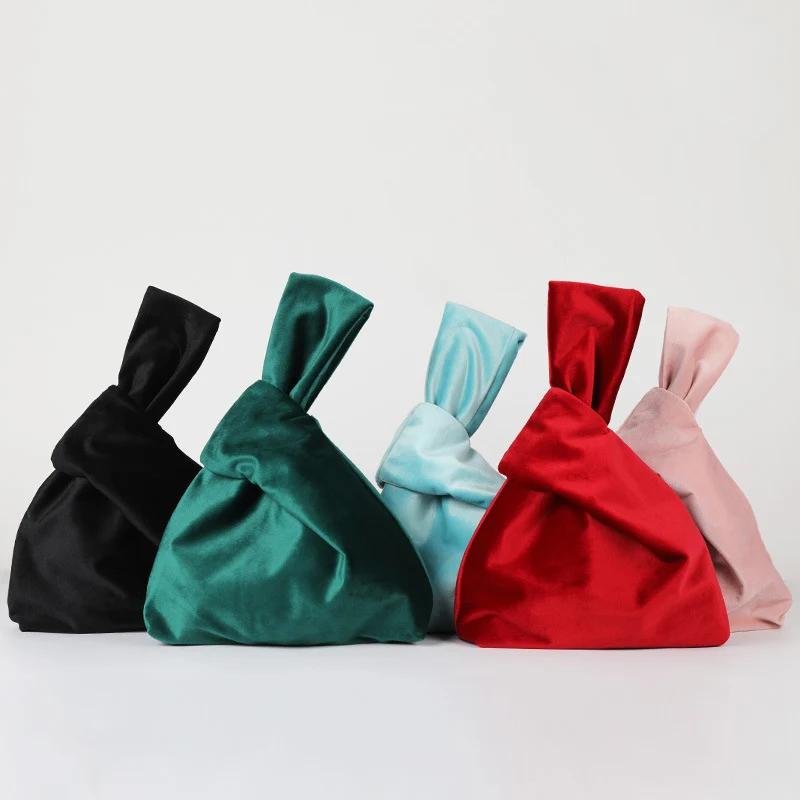 Женская сумка тоут шелковая атласная винтажная бархатная сумочка универсальные