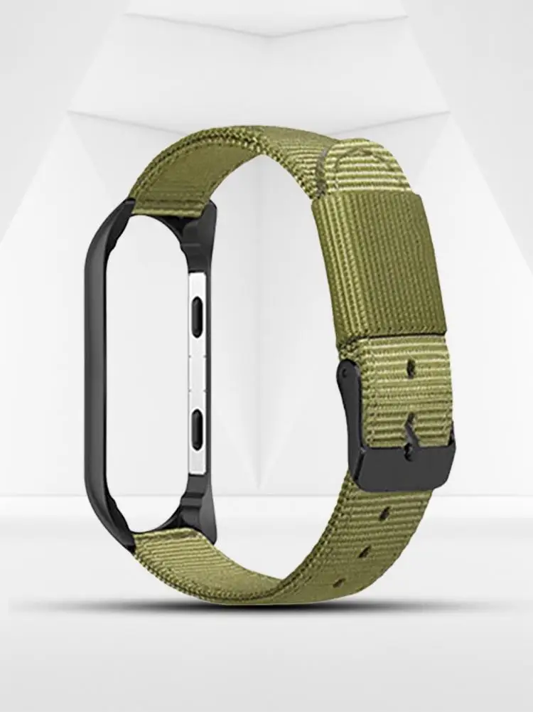 Для Xiao mi 3 Xiao mi 4m 3 mi Band 4 Универсальный спортивный предварительно mi um холст сменный Браслет нейлоновый ремешок с черной рамкой ремешок для часов