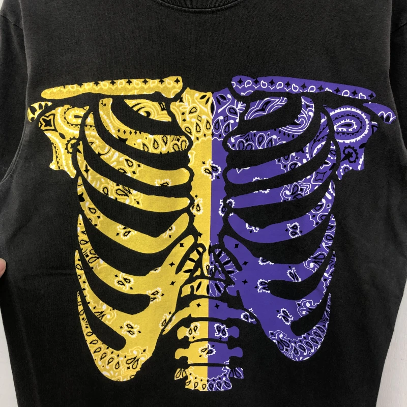 Тяжелая ткань KAPITAL Винтажная футболка для мужчин и женщин лучшее качество кешью