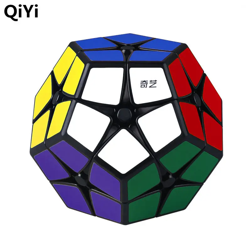 2x2x2 Qiyi Megaminxeds Магическая скорость 12 кубиков Dodecahedron головоломка кубики Stickerless 2x2