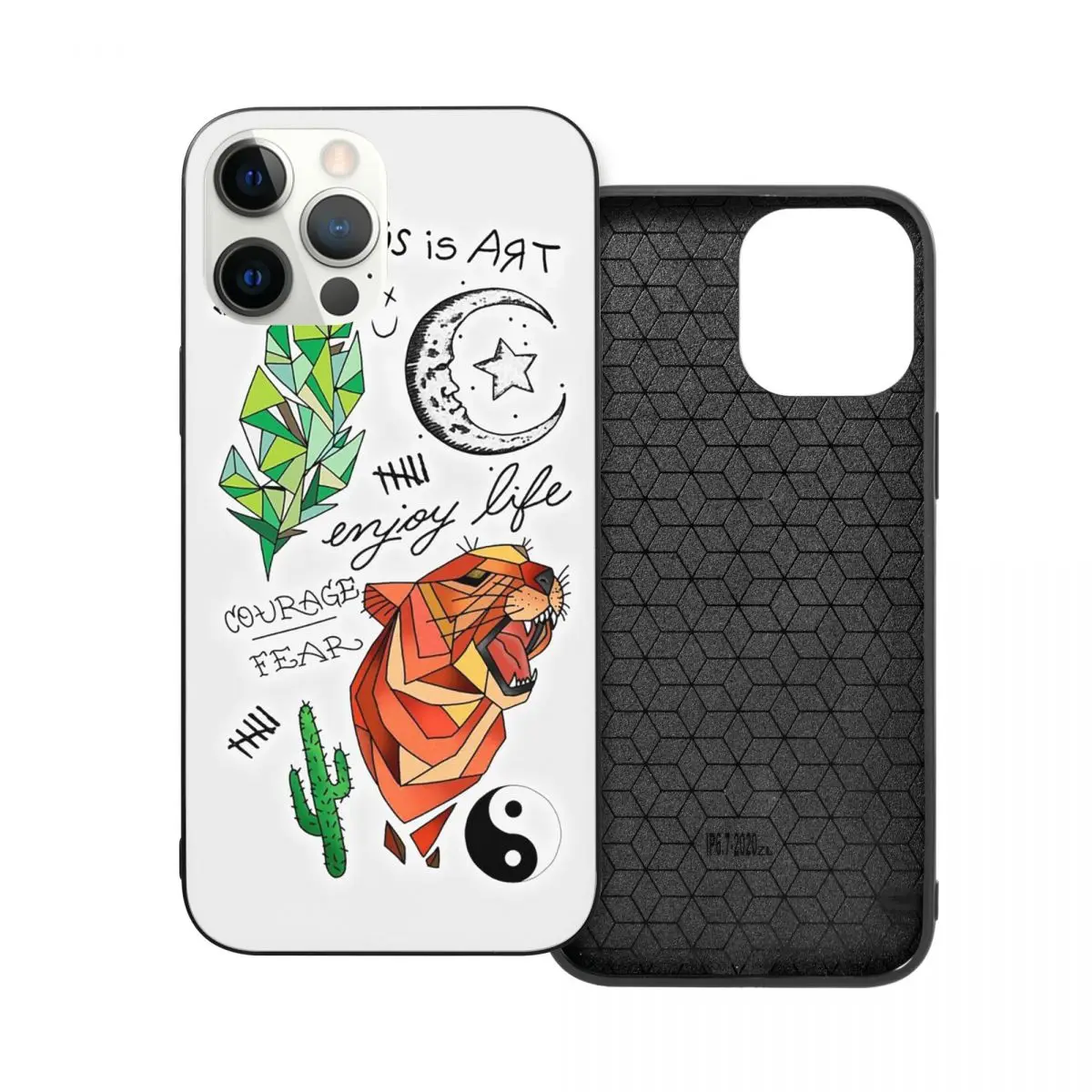 

Kian Lawley Tattoos PC Glass TPU Phone Case for iPhone 13 12 11 Xs Xr X Pro Max Mini 7 8 Se2 Plus 6 6S