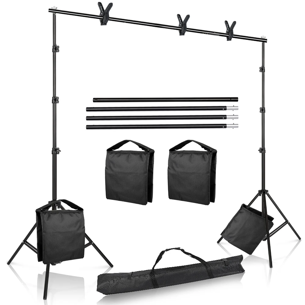 Студия фото видео студия 9 8 футов широкий крест бар 5 высокий Фон Стенд фон