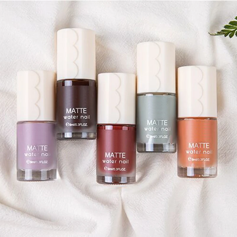 Hot Sale Matte Gel Nail Polish Set Pastel Red Yellow Sky Blue Pink Top Coat 9ml | Красота и здоровье