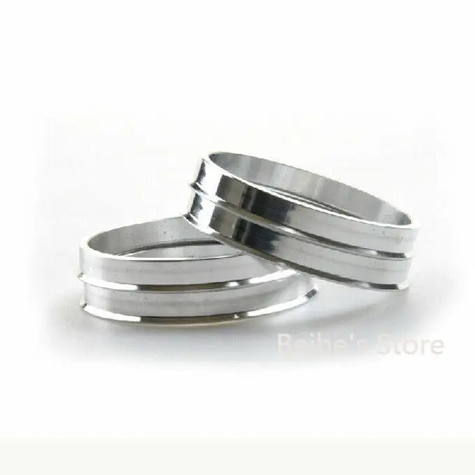 

4pcs Silver Aluminum Alloy Wheel Spacer Hub Centric Rings 73.1OD to 65.1ID