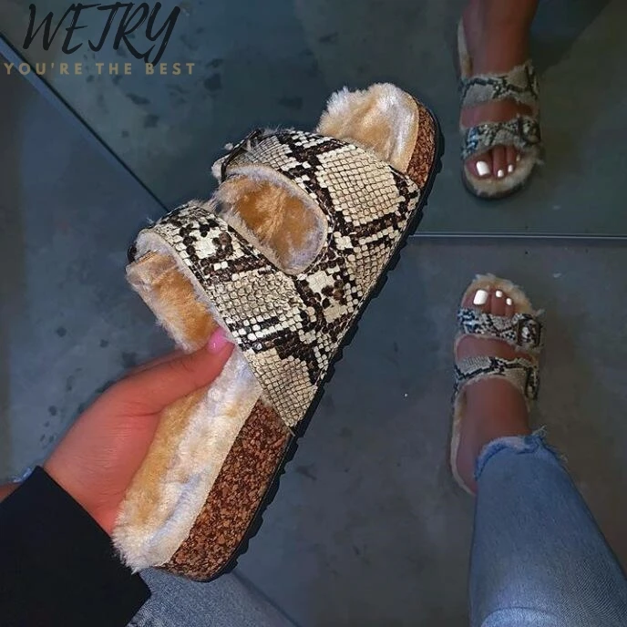 

IN 2020 Fashion Leopard Women Slipper Summer Open Toe Platform Slide Ladies Hollow Light Slip On Wedge Sandals Woman Shoes