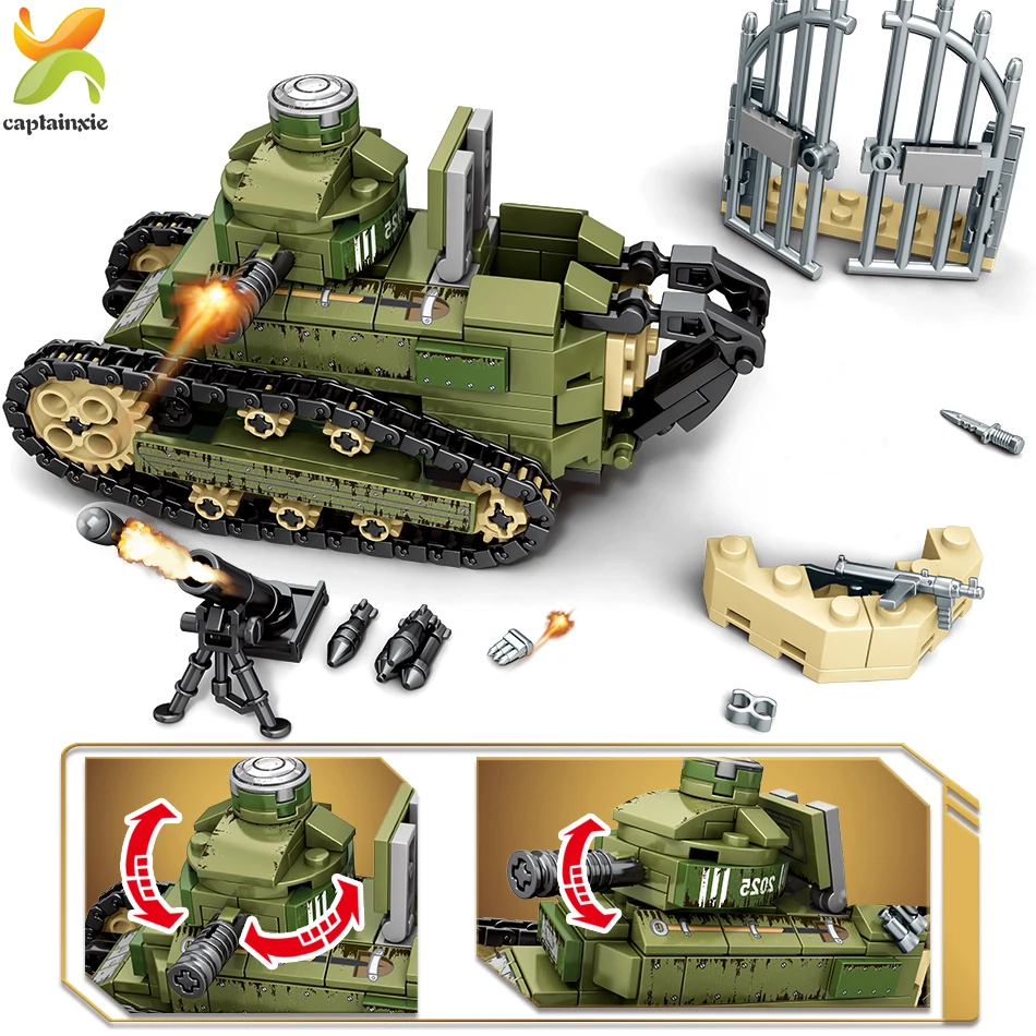 368 шт. Детский конструктор Renault FT17 | Игрушки и хобби