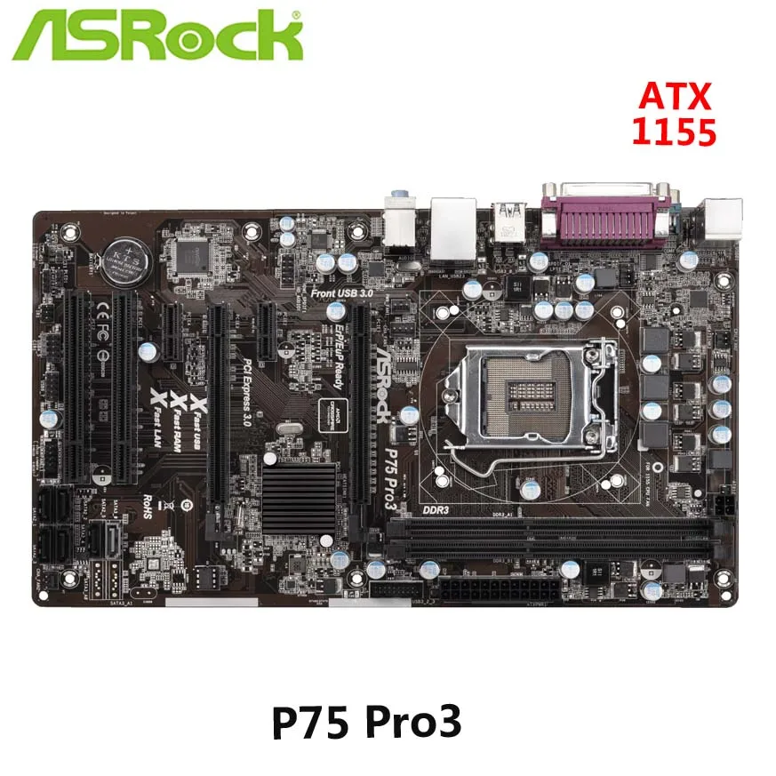

Б/у Материнская плата ASRock P75 Pro3 в хорошем состоянии