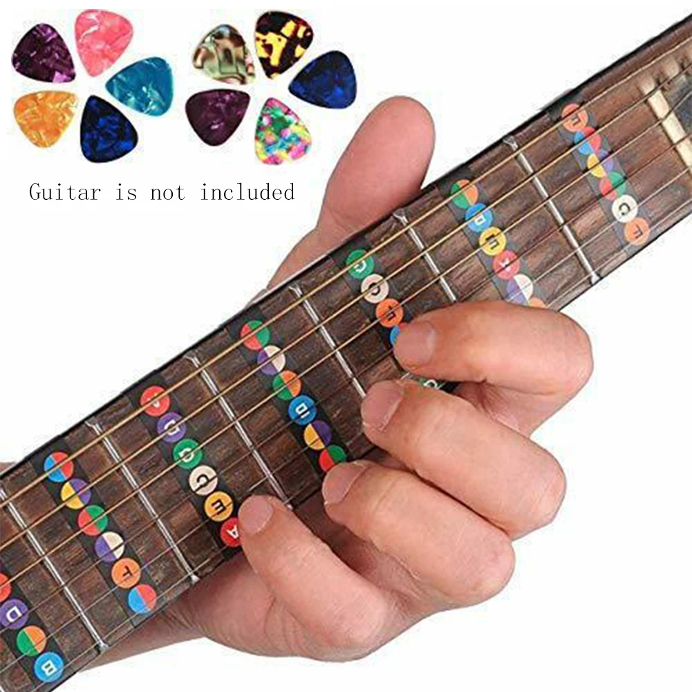 Наклейки для нот инструмент фингерборда акустические гриф электрогитары
