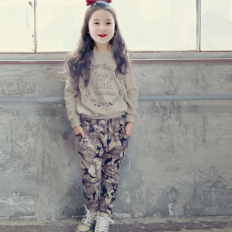 Одежда для малышей 2019 г. осенне-зимний комплект одежды маленьких девочек детская