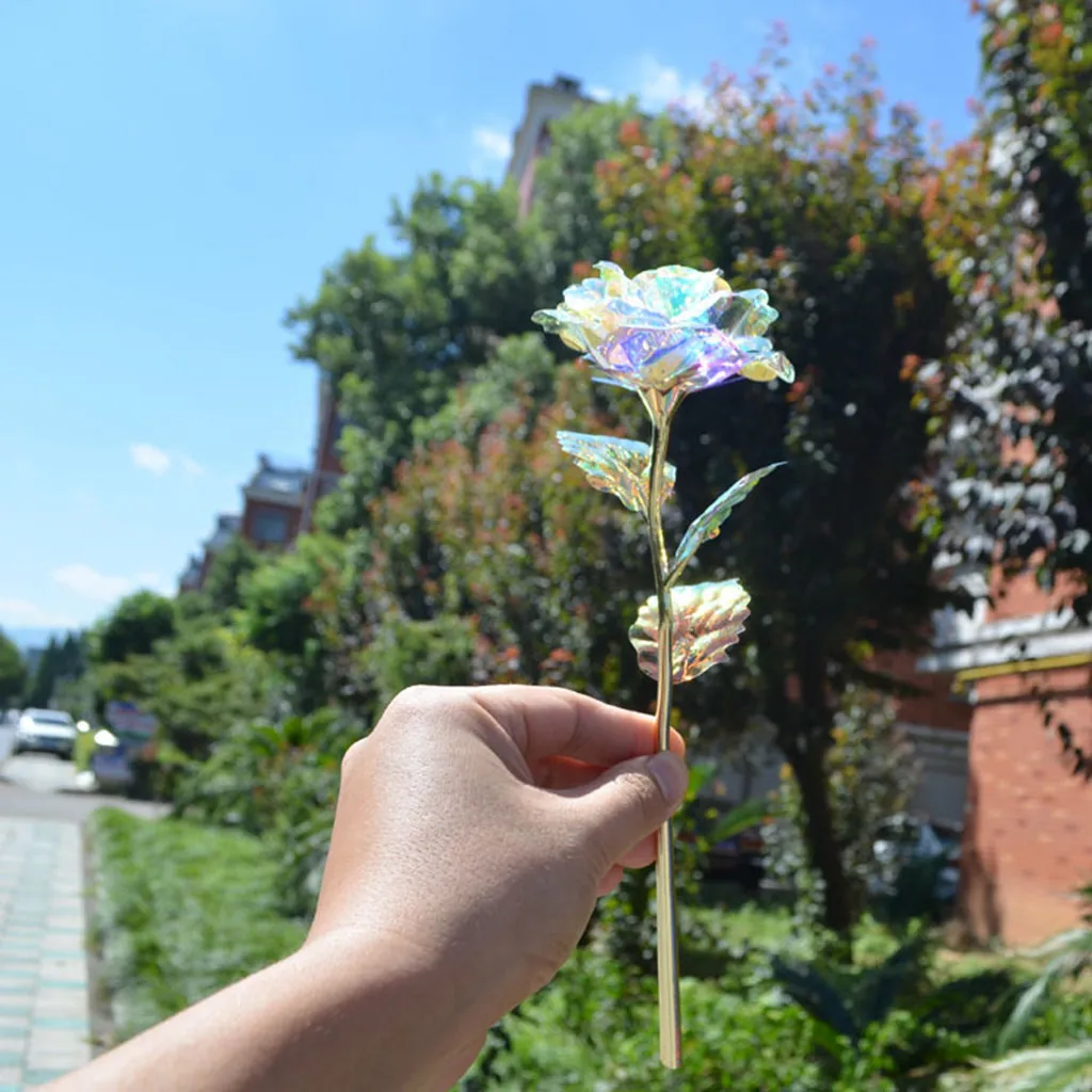 Галактическая роза с любовной основой вечный кристалл подарок на день матери
