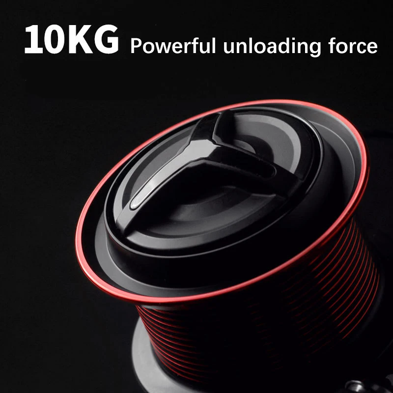

Long Cast Fishing ReelAll-Metal Sturdy Body Oblique Mouth Throwing Line Large Capacity Line Cup 10kg Unloading Force 4.9:1