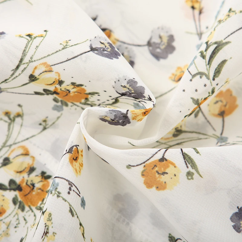 Autumn Loose single breasted bust 106cm Women floral printed tops fashion office lady long sleeve elegant work shirts n321 | Женская
