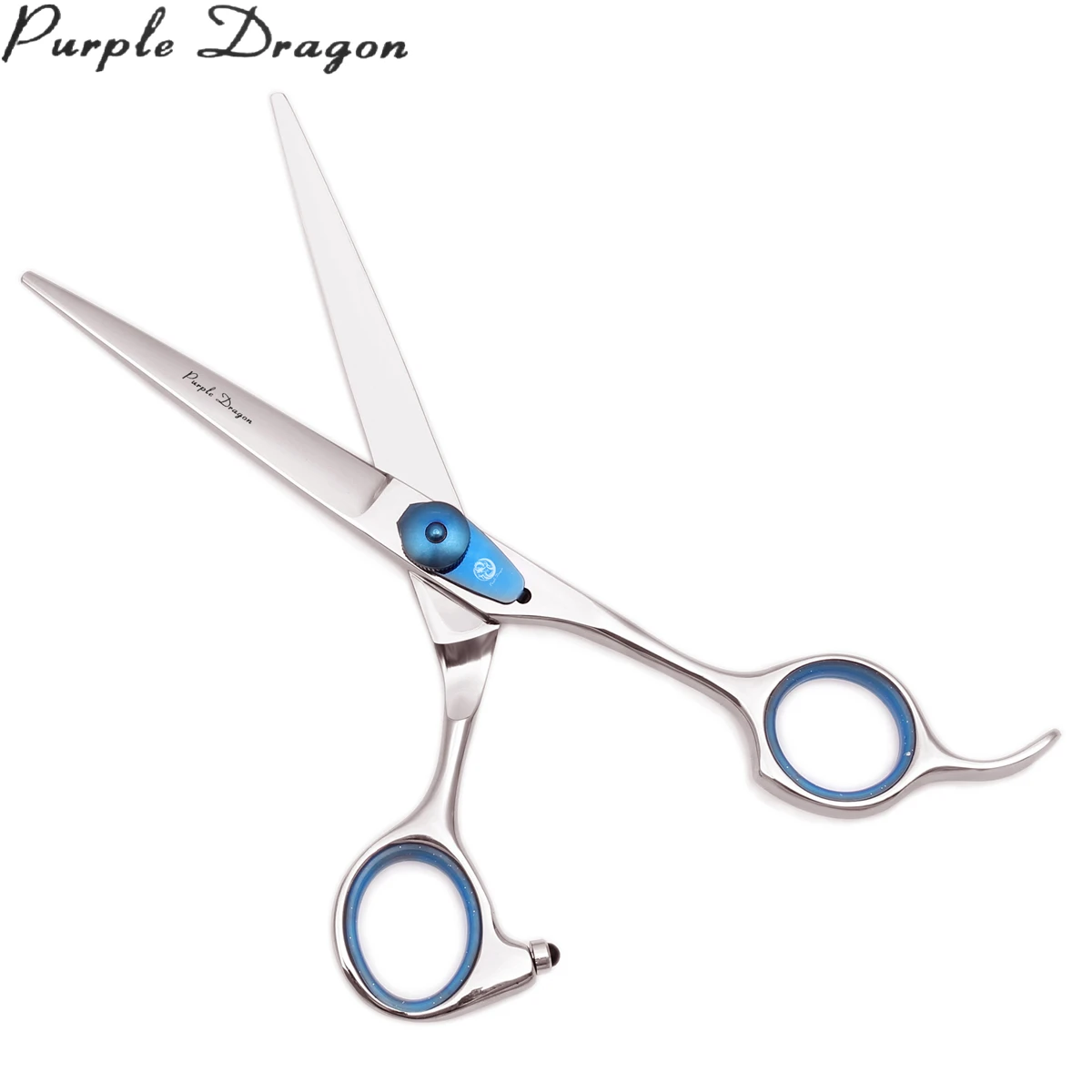 Ножницы для волос с деревянным футляром 6 &quotфиолетовый дракон японский 440C 1016N