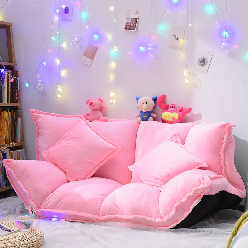 Европейский напольный диван для ленивых одинарный двойной маленький кровать