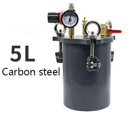 5L Stainless Steel/Carbon Steel 304 Stainless Steel Pressure Tank Carbon Steel Tank Gas Steel Piston Tank Electric Mixing Tank D