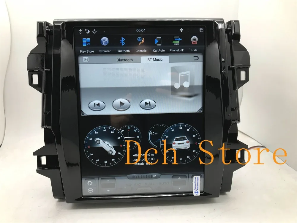 12,1 дюймов вертикальный tesla стиль Android 8,1 автомобильный dvd-плеер gps для Toyota Fortuner для авто AC px6 carplay