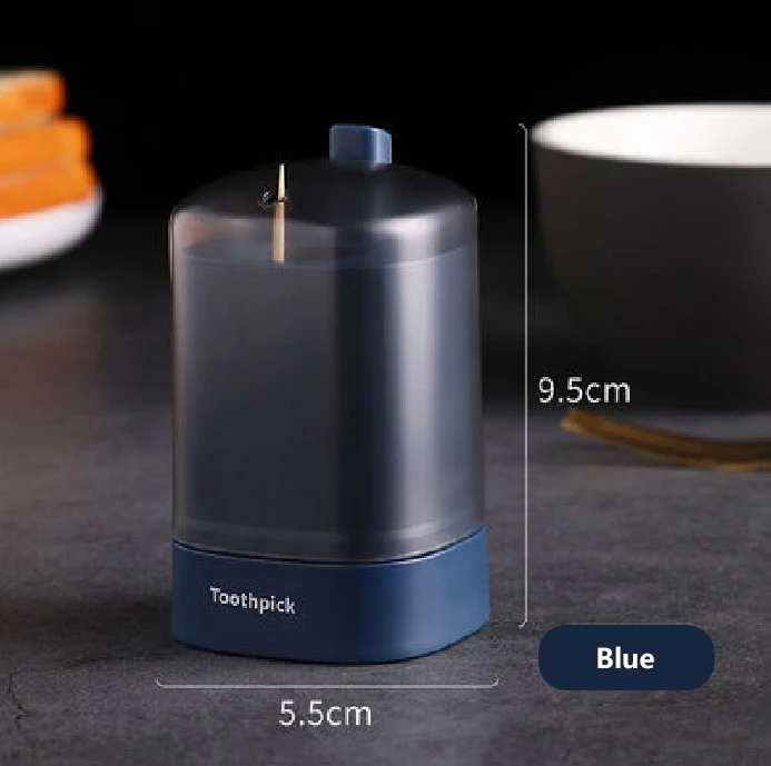 

Toothpick Box Holder Container Automatic Pop-up Portable Toothpick Dispenser Portable Toothpick Container Anti-skid Storage Box