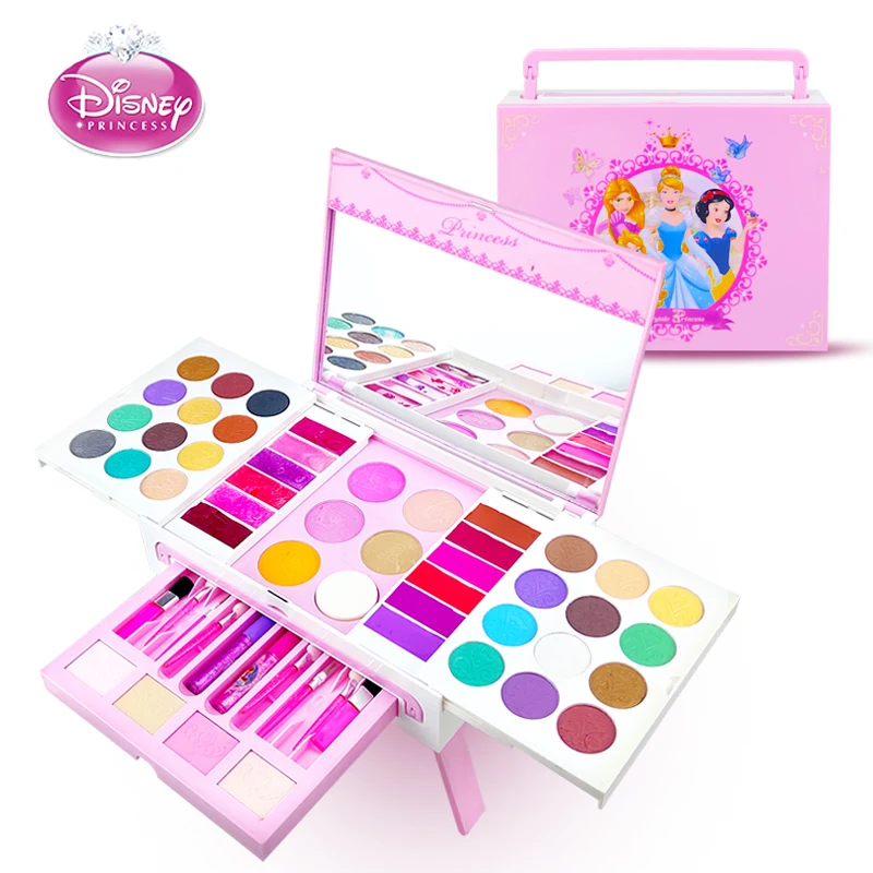 

NEW Disney Cartoon princess girls frozen Dressing Tables makeup set toys Dream Pretend House toys real children's cosmetics